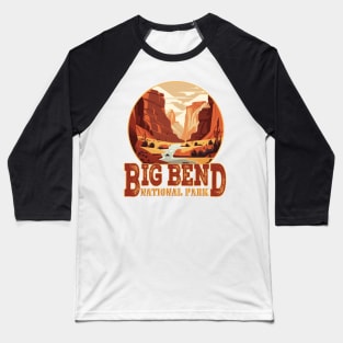 Big Bend National Park US National Park Vintage Baseball T-Shirt